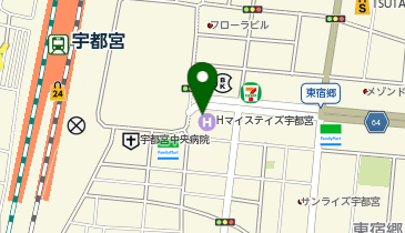ファミリーマート 宇都宮駅前店の地図画像
