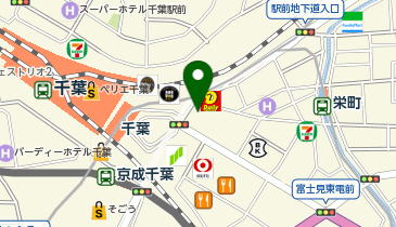 ファミリーマート 千葉駅東口店の地図画像