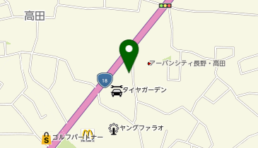 ファミリーマート 長野上高田店の地図画像