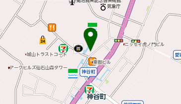 ファミリーマート 神谷町店の地図画像