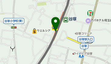 ファミリーマート エキア谷塚店の地図画像