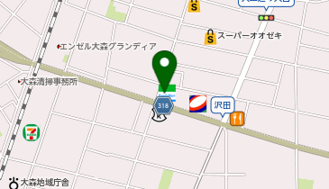 ファミリーマート 大森北店の地図画像