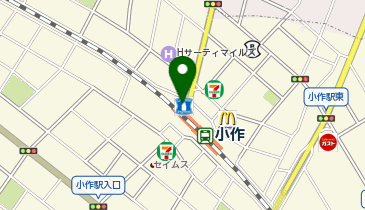 ファミリーマート 小作駅前店の地図画像