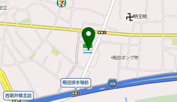 ファミリーマート 梅田四丁目店の地図画像