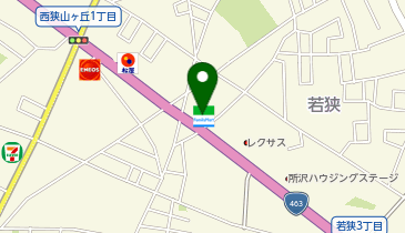 ファミリーマート 所沢若狭店の地図画像