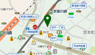 ファミリーマート 京急川崎駅東店の地図画像