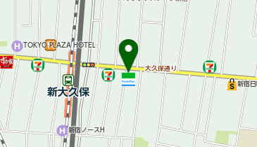 ファミリーマート 新大久保店の地図画像