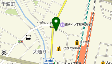 ファミリーマート 宇都宮駅西口店の地図画像