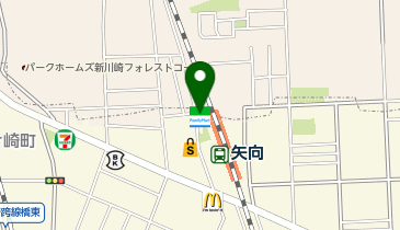 ファミリーマート 矢向駅西店の地図画像