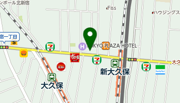 ファミリーマート 新大久保駅前店の地図画像