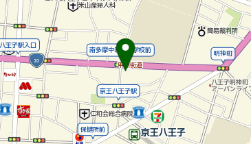 ファミリーマート 八王子明神町四丁目店の地図画像