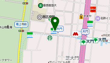 ファミリーマート 芝大門店の地図画像