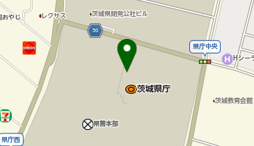 ファミリーマート 茨城県庁店の地図画像