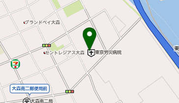 ファミリーマート 東京労災病院店の地図画像