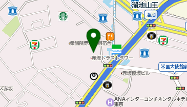 ファミリーマート ファミマ赤坂トラストタワー2階店の地図画像