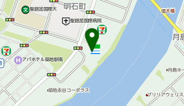 ファミリーマート 聖路加ガーデン店の地図画像