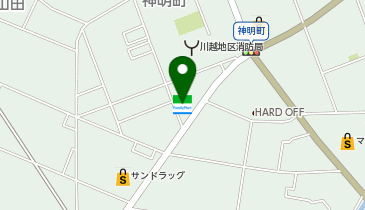 ファミリーマート 川越神明町店の地図画像
