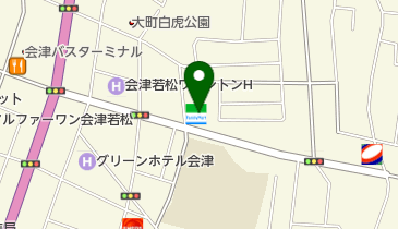 ファミリーマート 会津白虎店の地図画像