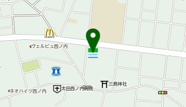 ファミリーマート 郡山うねめ通り店の地図画像