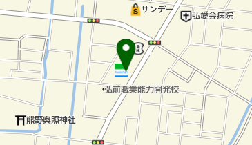 ファミリーマート 弘前田町店の地図画像