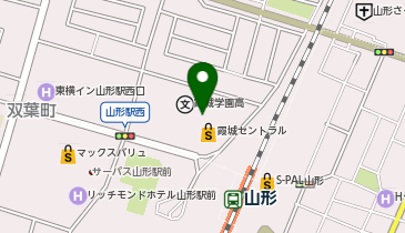 ファミリーマート 山形霞城セントラル店の地図画像