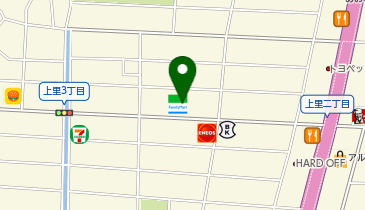 ファミリーマート 岡崎上里二丁目店の地図画像