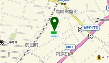 ファミリーマート 半田阿原町店の地図画像