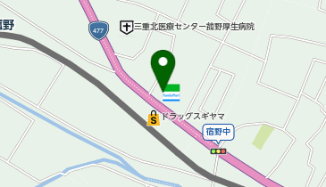 ファミリーマート 菰野町福村店の地図画像