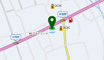 ファミリーマート 中津川手賀野店の地図画像