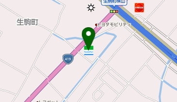 ファミリーマート 豊田生駒町店の地図画像