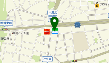 ファミリーマート いせ中島店の地図画像