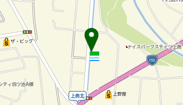 ファミリーマート 浜松上島北店の地図画像