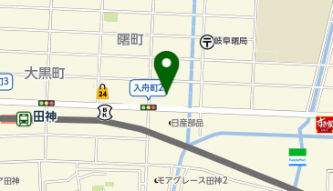 ファミリーマート 岐阜入舟町店の地図画像