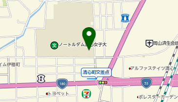 ファミリーマート ノートルダム清心女子大学/S店の地図画像