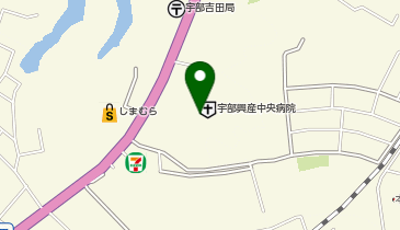 ファミリーマート 宇部中央病院/S店の地図画像