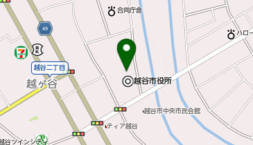 ファミリーマート 越谷市役所/S店の地図画像