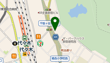 ファミリーマート 千駄ヶ谷五丁目/S店の地図画像