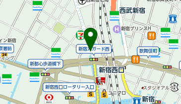 ファミリーマート 都営線新宿西口駅/S店の地図画像
