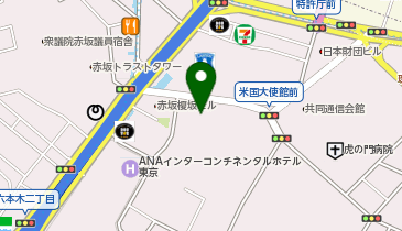 ファミリーマート 赤坂インターシティ/S店の地図画像