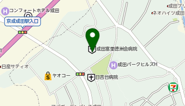 ファミリーマート 成田富里徳洲会病院/S店の地図画像