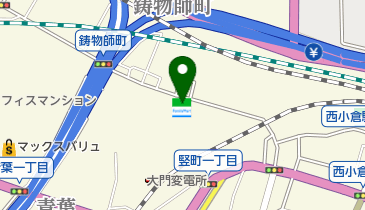 ファミリーマート 小倉TEXAS店の地図画像