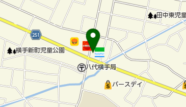 ファミリーマート 八代田中東町店の地図画像