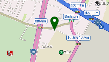 ファミリーマート 北九大西店の地図画像
