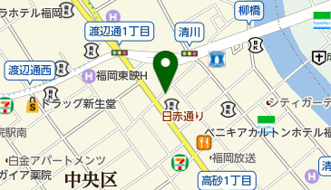 ファミリーマート 福岡清川一丁目店の地図画像