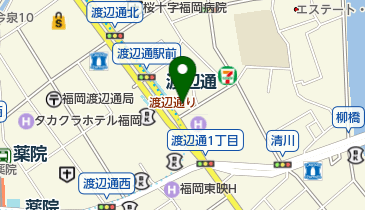 ファミリーマート 福岡渡辺通一丁目店の地図画像