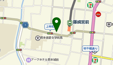 ファミリーマート 熊本坪井二丁目店の地図画像