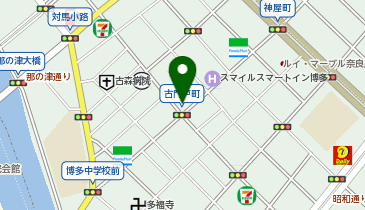 ファミリーマート 博多古門戸町店の地図画像
