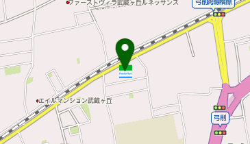 ファミリーマート 熊本龍田町弓削店の地図画像