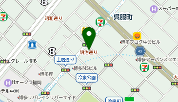 ファミリーマート 博多明治通り店屋町店の地図画像