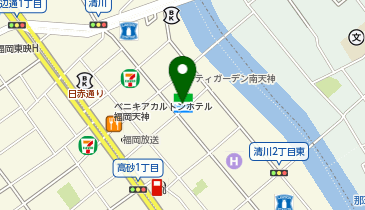 ファミリーマート 福岡清川二丁目店の地図画像